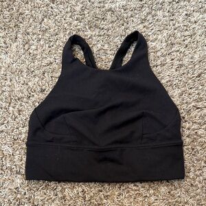 lululemon athletica Black High-Neck Sports Bra Top
